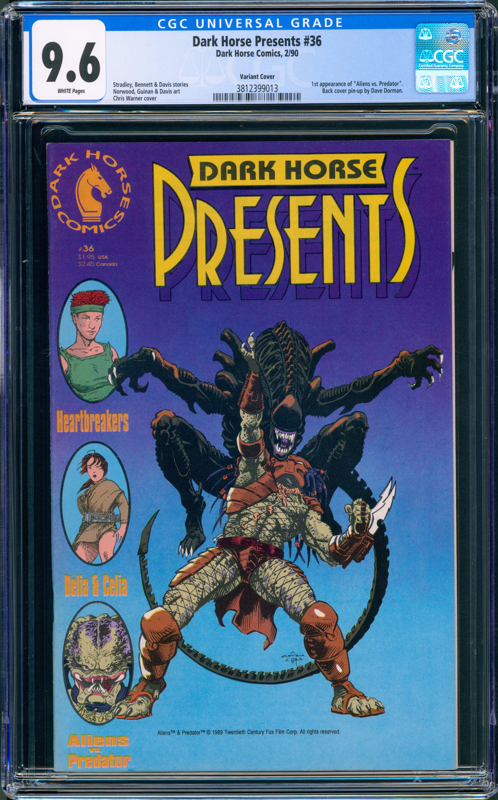 CGC 9.6 Dark Horse Presents #36 B BEN (Copy)
