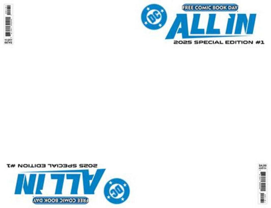 Free Comic Book Day 2025   DC All In Absolute Universe 2025 Free Comic Book Day Special Edition Blank Variant