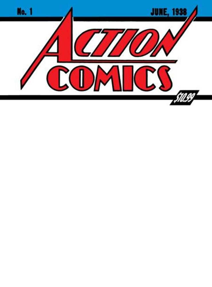 Superman Day 2025   Action Comics #1 Golden Age Sized Facsimile Edition Cover D Blank Variant