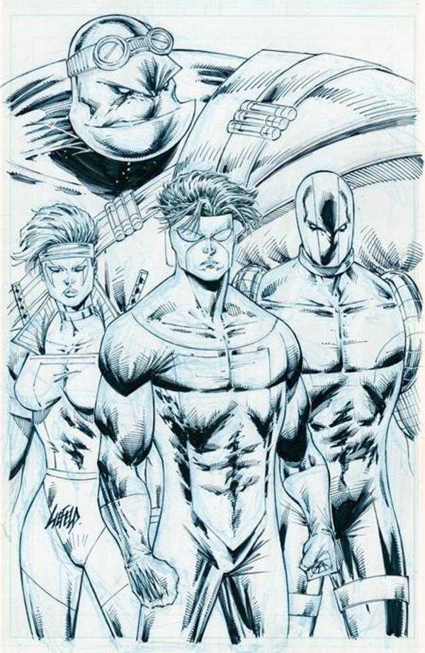 Youngblood #5 Cover H Rob Liefeld Invincible Team Up Black & White Variant (Mature)