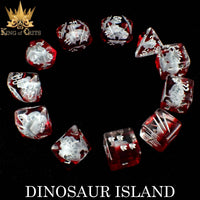 DNDDICEWHOLESALE.COM - Dinosaur Island - 11 Dice Set