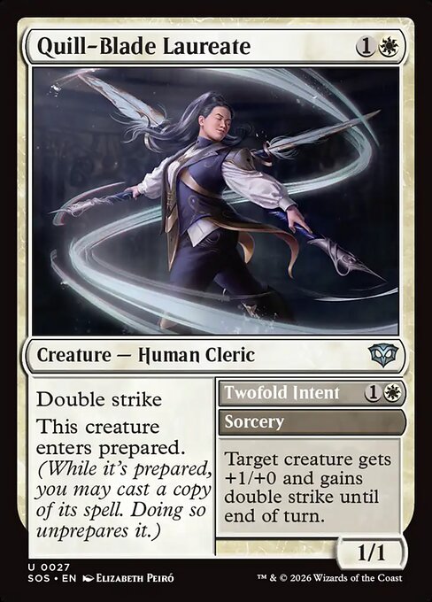 Quill-Blade Laureate // Twofold Intent - Secrets of Strixhaven () #27