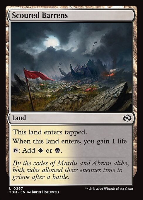 Scoured Barrens - Tarkir: Dragonstorm () #267