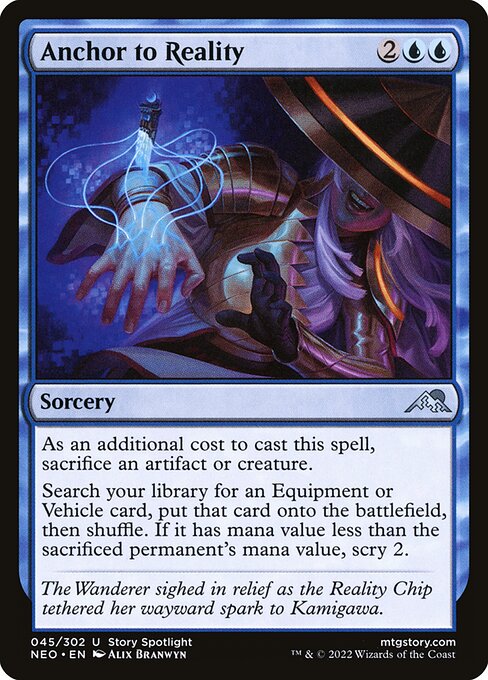 Anchor to Reality - Kamigawa: Neon Dynasty (NEO) #45 [Foil] [Foil]