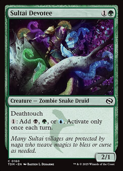Sultai Devotee - Tarkir: Dragonstorm () #160 [Foil] [Foil]