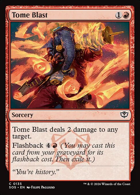Tome Blast - Secrets of Strixhaven () #135 [Foil] [Foil]