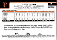 2025 Topps #2 Thairo Estrada