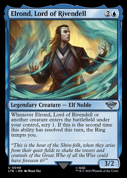 Elrond, Lord of Rivendell - The Lord of the Rings: Tales of Middle-earth (ltr) #49 [Foil] [Foil]