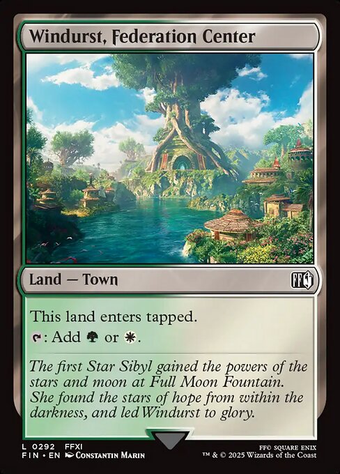 Windurst, Federation Center - Final Fantasy (FIN) #292 [Foil] [Foil]