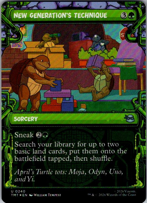 New Generation's Technique [Foil] - Teenage Mutant Ninja Turtles (TMT) #240 [Foil]