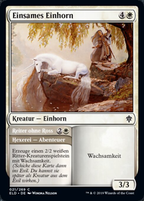 Lonesome Unicorn // Rider in Need - Throne of Eldraine (ELD) #21