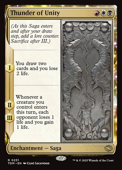 Thunder of Unity - Tarkir: Dragonstorm (TDM) #231 [Foil]