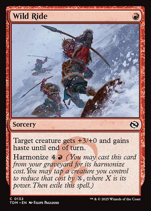 Wild Ride - Tarkir: Dragonstorm (TDM) #132 [Foil]