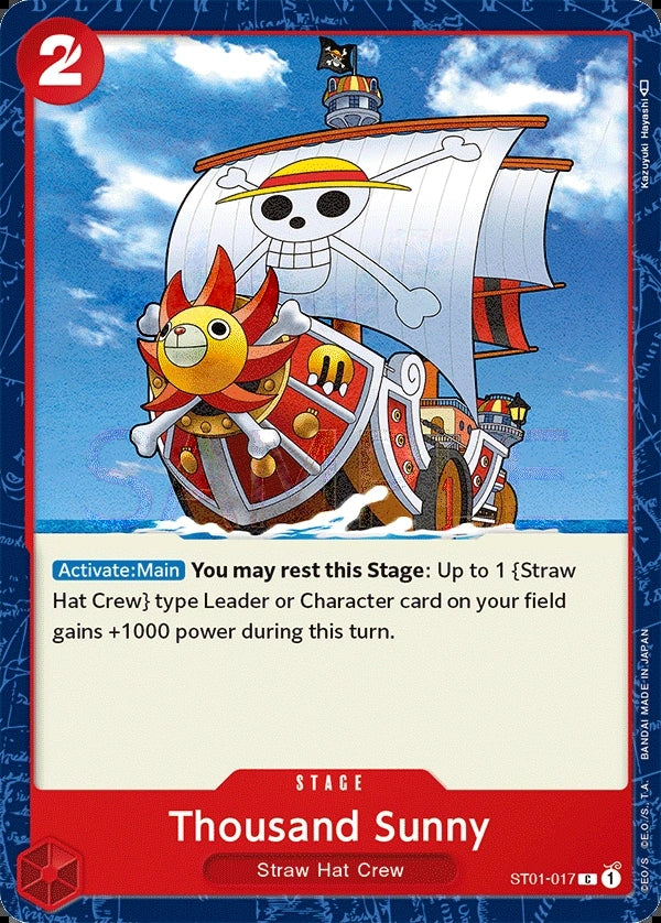 Thousand Sunny - Straw Hat Crew-[ST-01] () #017 [Foil] [Foil]