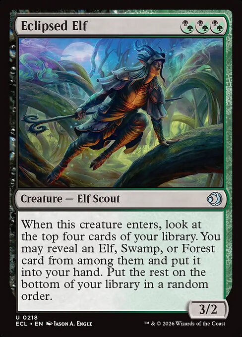 Eclipsed Elf - Lorwyn Eclipsed (ecl) #218