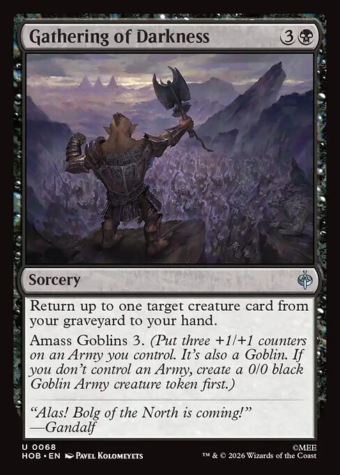 Gathering of Darkness - The Hobbit (hob) #68 [Foil] [Foil]