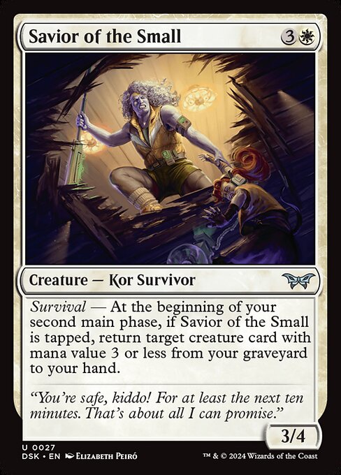 Savior of the Small - Duskmourn: House of Horror (dsk) #27 [Foil] [Foil]