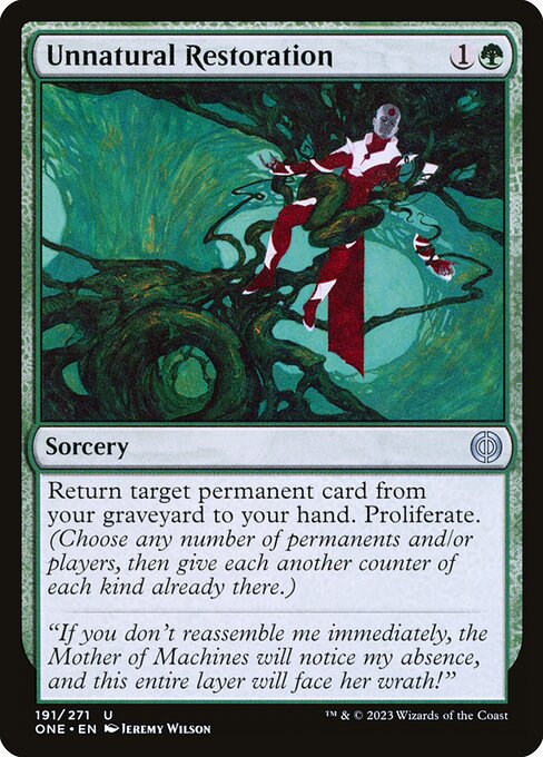 Unnatural Restoration - Phyrexia: All Will Be One () #191