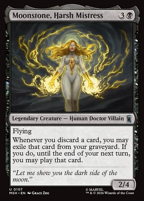 Moonstone, Harsh Mistress - Marvel Super Heroes () #107 [Foil] [Foil]