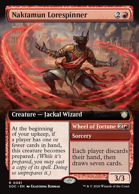Naktamun Lorespinner // Wheel of Fortune - Secrets of Strixhaven Commander () #81