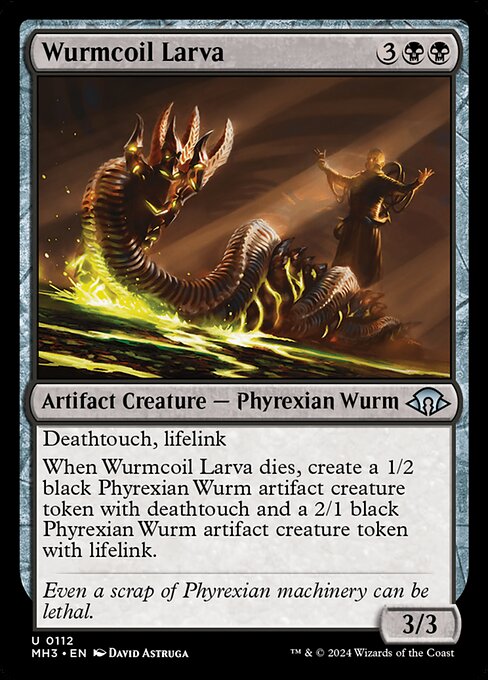 Wurmcoil Larva - Modern Horizons 3 (mh3) #112 [Foil] [Foil]