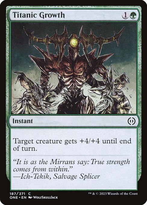 Titanic Growth - Phyrexia: All Will Be One () #187