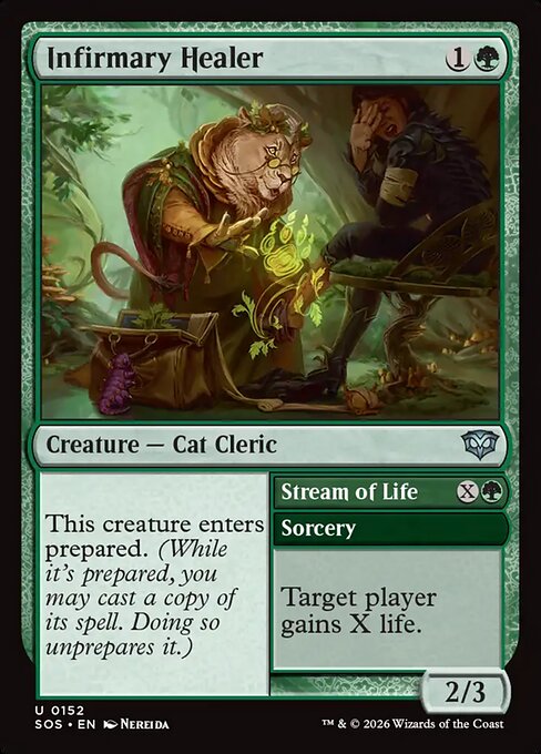 Infirmary Healer // Stream of Life - Secrets of Strixhaven () #152 [Foil] [Foil]