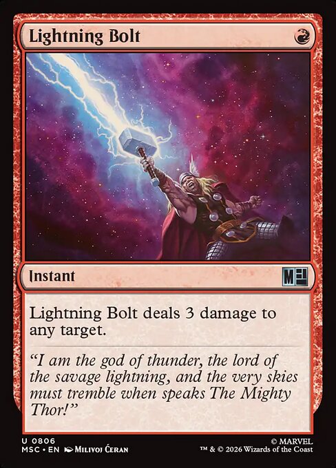 Lightning Bolt - Marvel Super Heroes Commander () #806