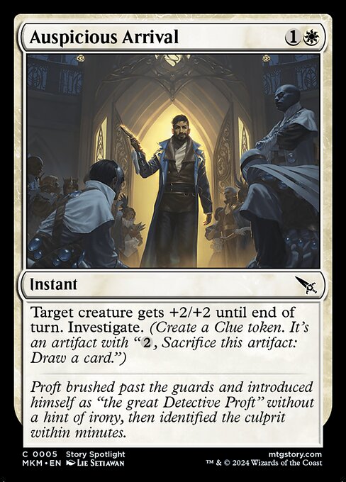 Auspicious Arrival - Murders at Karlov Manor (MKM) #5 [Foil] [Foil]