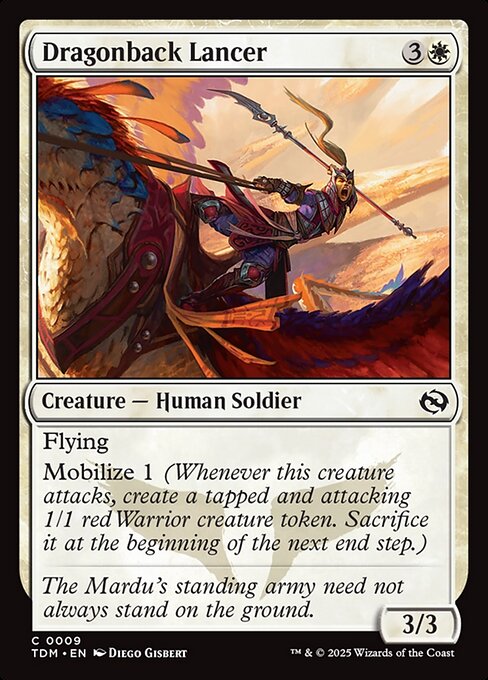 Dragonback Lancer - Tarkir: Dragonstorm () #9 [Foil] [Foil]