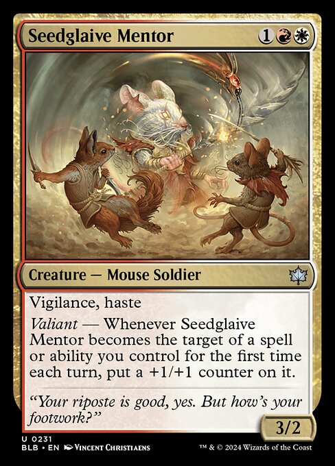 Seedglaive Mentor - Bloomburrow (BLB) #231 [Foil]