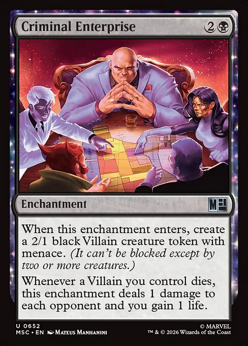 Criminal Enterprise - Marvel Super Heroes Commander () #652