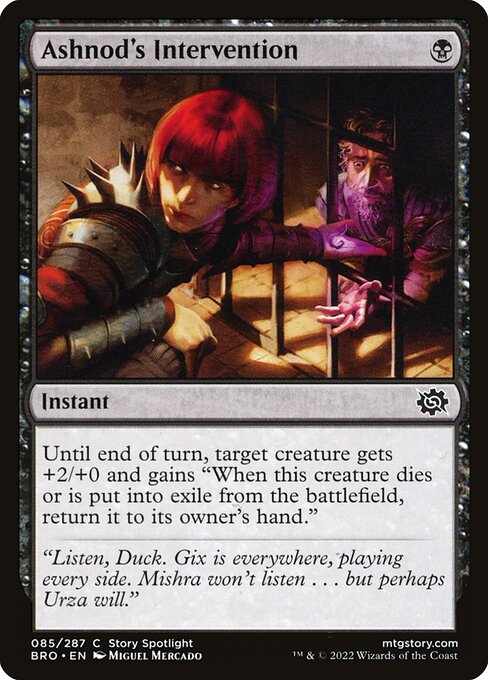 Ashnod's Intervention - The Brothers' War () #85 [Foil] [Foil]