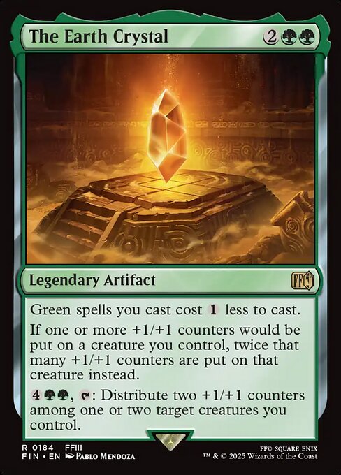The Earth Crystal - Final Fantasy (FIN) #184 [Foil] [Foil]