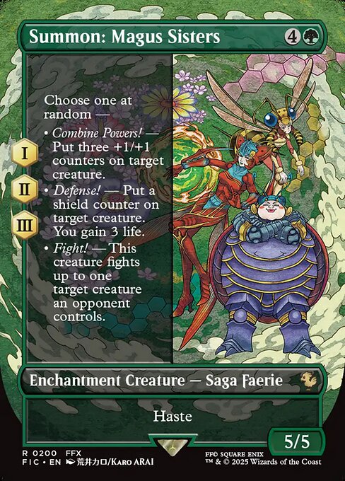 Summon: Magus Sisters - Final Fantasy Commander (FIC) #200 [Foil] [Foil]