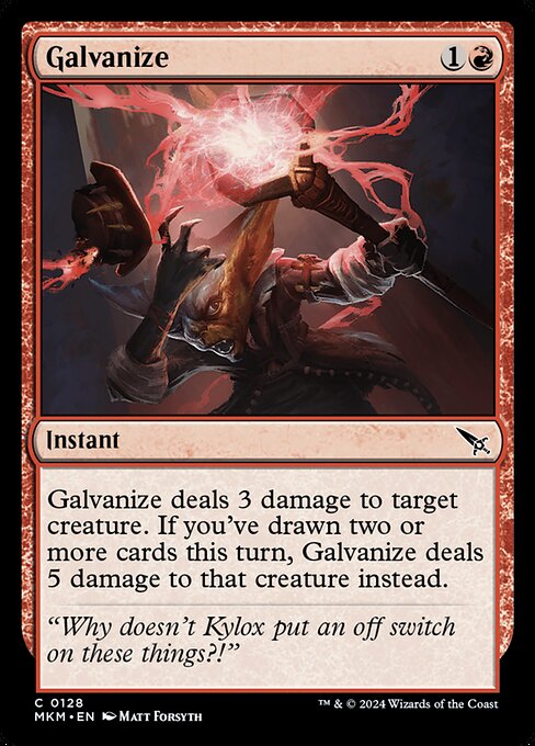 Galvanize - Murders at Karlov Manor (MKM) #128 [Foil] [Foil]
