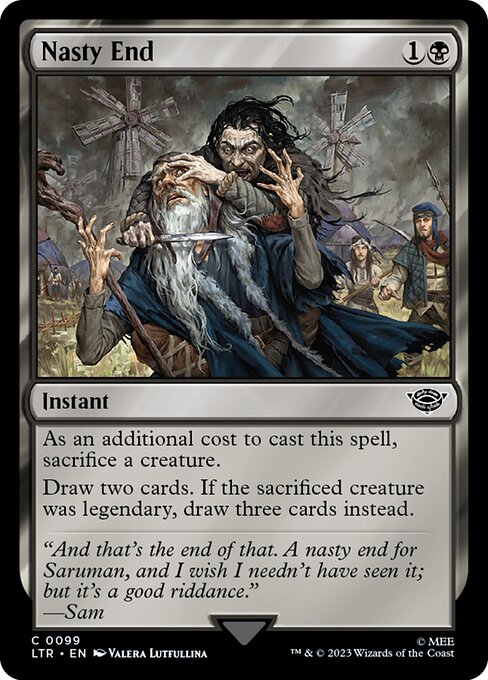 Nasty End - The Lord of the Rings: Tales of Middle-earth (ltr) #99 [Foil] [Foil]