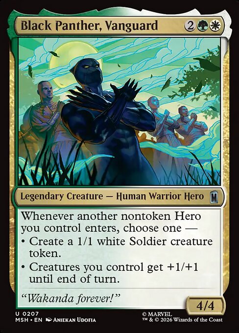 Black Panther, Vanguard - Marvel Super Heroes () #207 [Foil] [Foil]