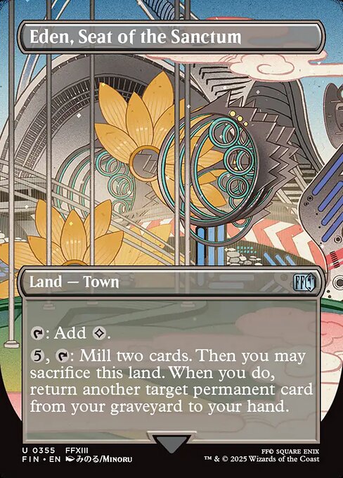 Eden, Seat of the Sanctum - Final Fantasy (FIN) #355 [Foil] [Foil]
