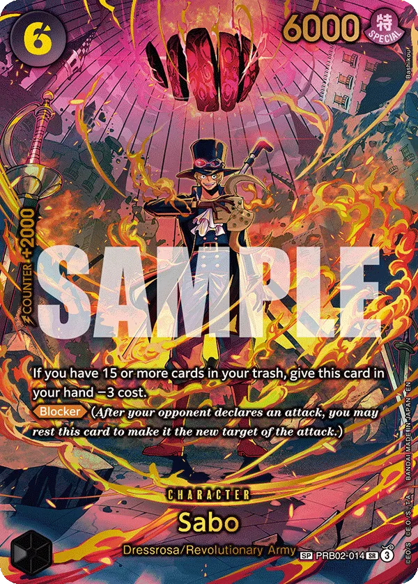 Sabo - ADVENTURE ON KAMI'S ISLAND- [OP15-EB04] (PRB02-014_p2) #014_p2 [Alt Art]