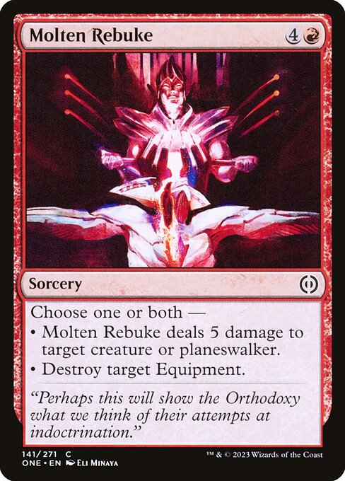 Molten Rebuke - Phyrexia: All Will Be One () #141