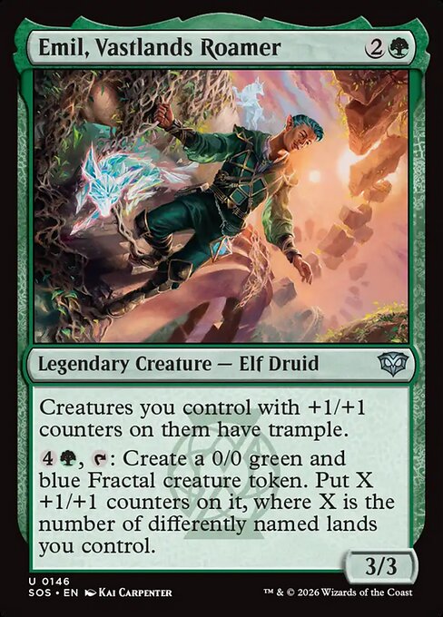Emil, Vastlands Roamer - Secrets of Strixhaven () #146 [Foil] [Foil]