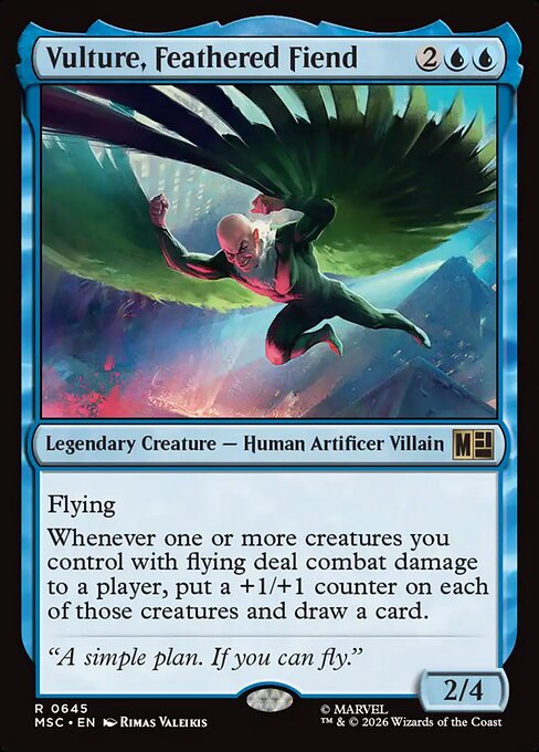 Vulture, Feathered Fiend - Marvel Super Heroes Commander () #645