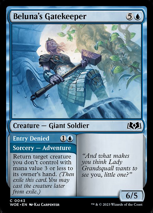 Beluna's Gatekeeper // Entry Denied - Wilds of Eldraine () #43