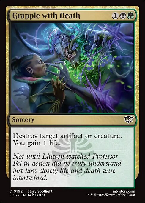Grapple with Death - Secrets of Strixhaven () #192 [Foil] [Foil]