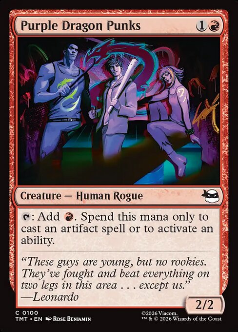 Purple Dragon Punks - Teenage Mutant Ninja Turtles () #100 [Foil] [Foil]