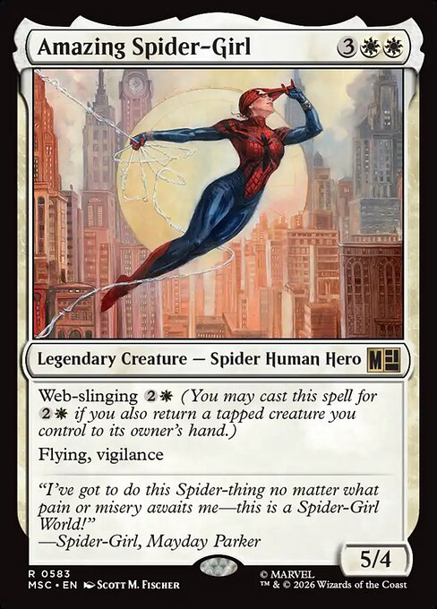 Amazing Spider-Girl - Marvel Super Heroes Commander () #583 [Foil] [Foil]