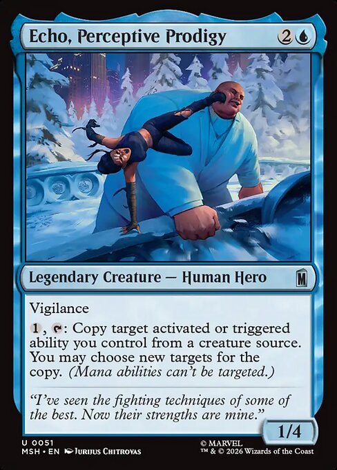 Echo, Perceptive Prodigy - Marvel Super Heroes () #51 [Foil] [Foil]