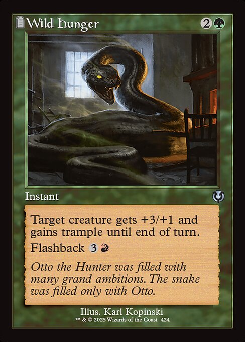 Wild Hunger - Innistrad Remastered (inr) #424 [Foil] [Foil]