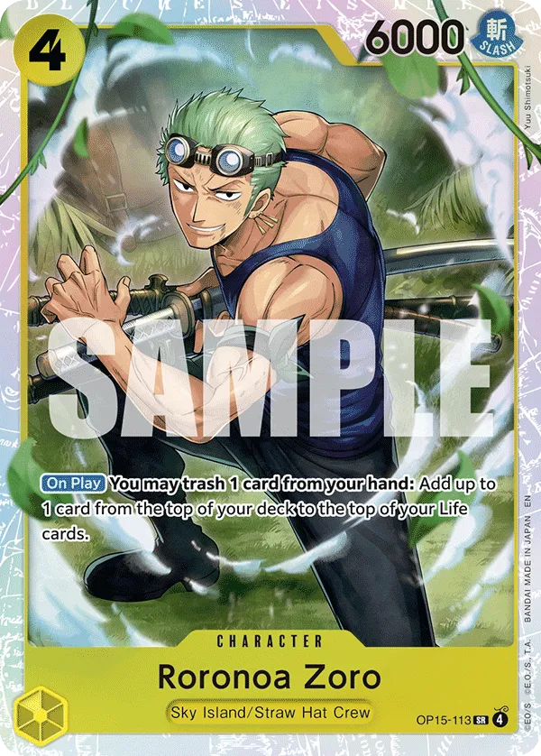 Roronoa Zoro - ADVENTURE ON KAMI'S ISLAND- [OP15-EB04] (OP15-113) #113
